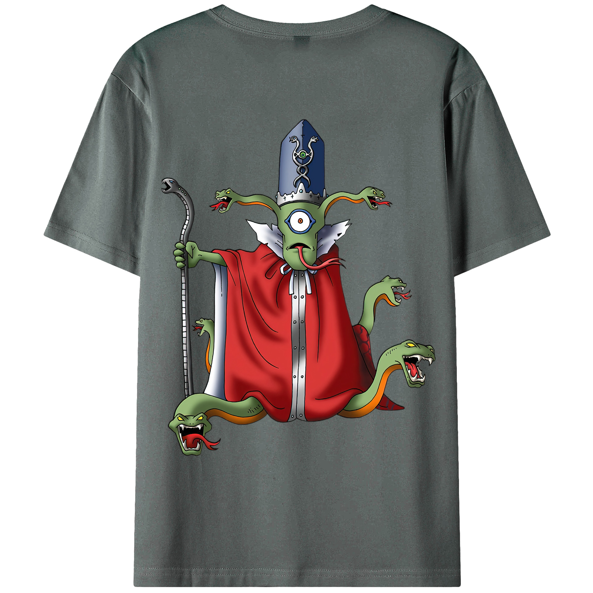 （画像用） ドラゴンクエスト Doragon Kuesuto Dragon Quest 綿100％ メンズ半袖Tシャツ（バックプリント） 通気性